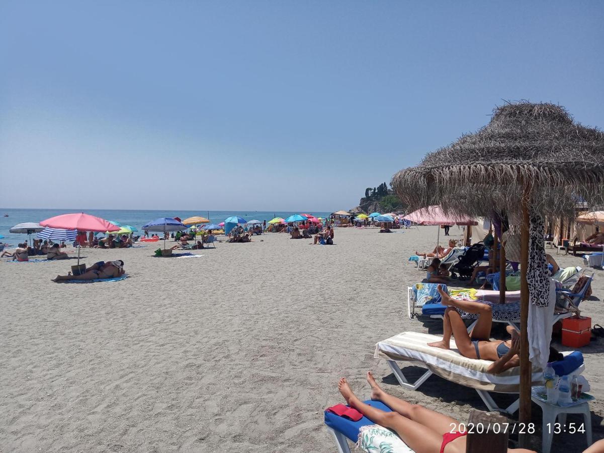 Ferienwohnung Nerja 1ª Linea De Playa De Burriana , Terraza Grande Al Mar Exterior foto